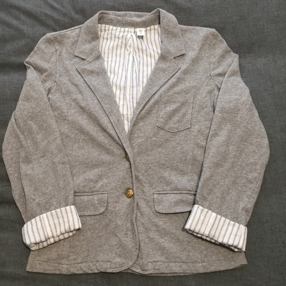 BP gray blazer with stripe lining size medium